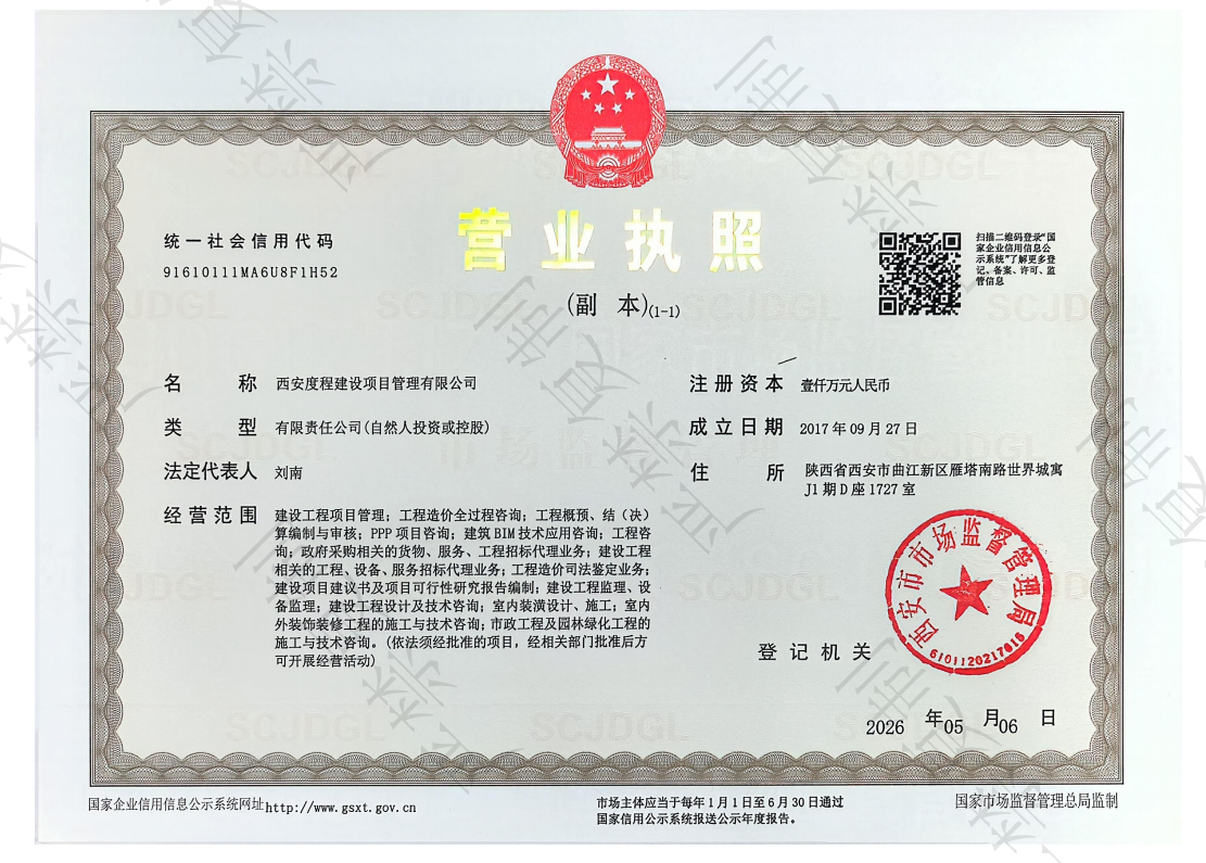 开业证照